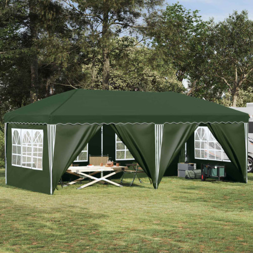 vidaXL Pop-up Partytält 575 x 288 x 245 cm Grön - Partytält & Paviljoner