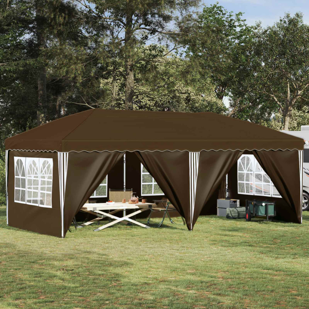 Produktbild för Pop-up Partytält 575 x 288 x 245 cm Taupe