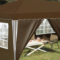 Produktbild för Pop-up Partytält 575 x 288 x 245 cm Taupe