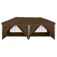 Produktbild för Pop-up Partytält 575 x 288 x 245 cm Taupe