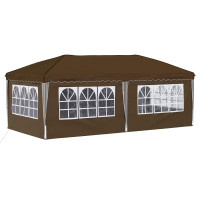 Produktbild för Pop-up Partytält 575 x 288 x 245 cm Taupe