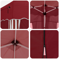 Produktbild för Pop-up Partytält 575 x 288 x 245 cm Vinröd