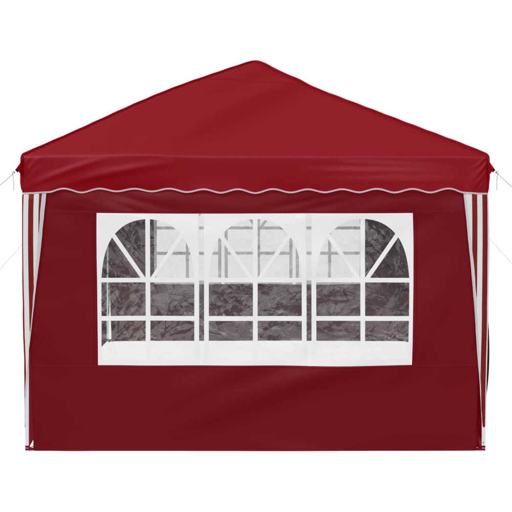 Produktbild för Pop-up Partytält 575 x 288 x 245 cm Vinröd