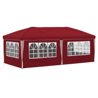 Produktbild för Pop-up Partytält 575 x 288 x 245 cm Vinröd