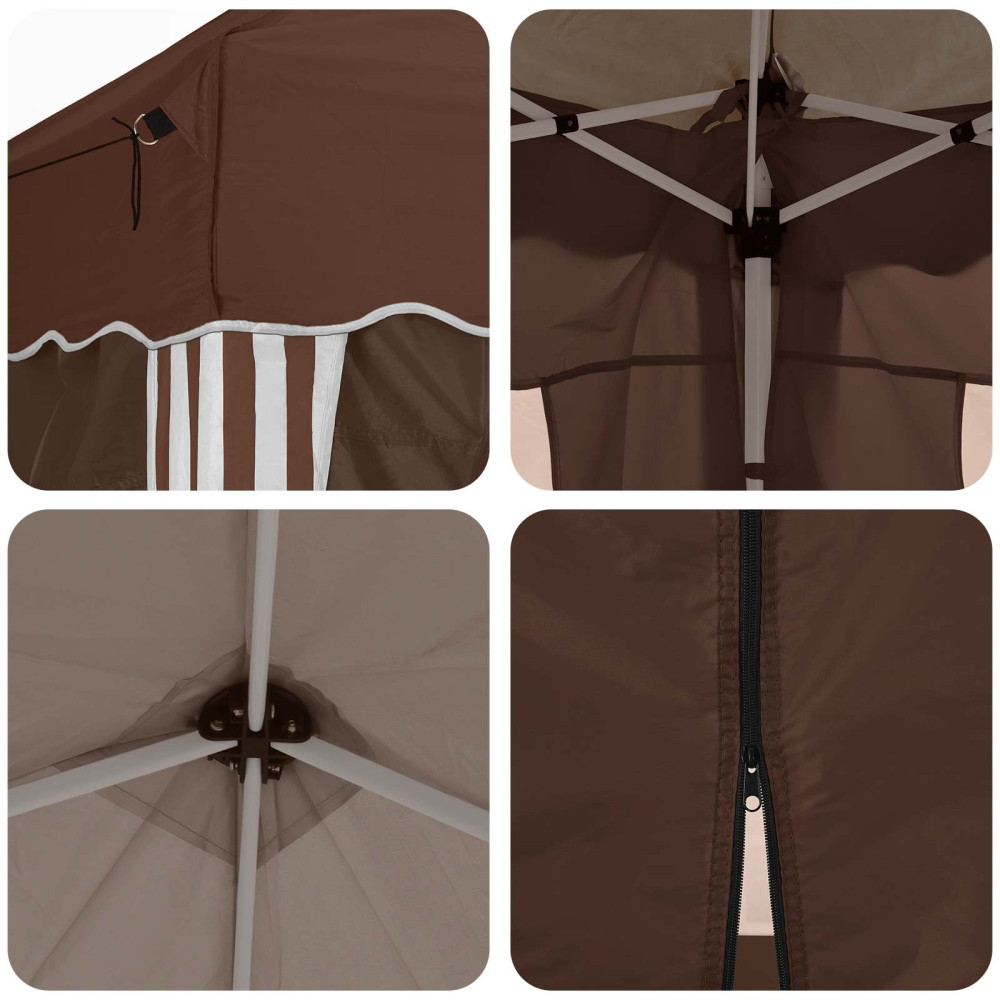 Produktbild för Pop-up Partytält 575 x 288 x 245 cm Brun