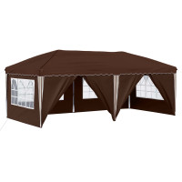 Produktbild för Pop-up Partytält 575 x 288 x 245 cm Brun