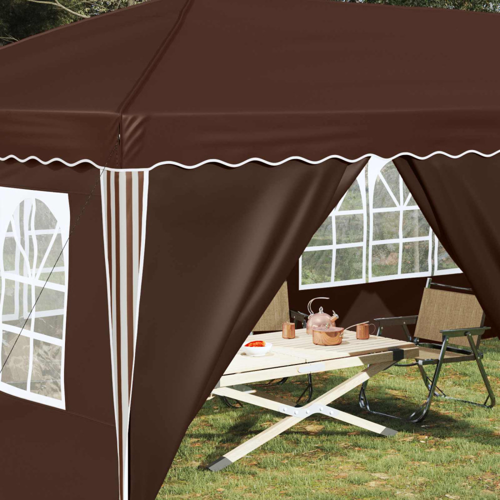 Produktbild för Pop-up Partytält 575 x 288 x 245 cm Brun