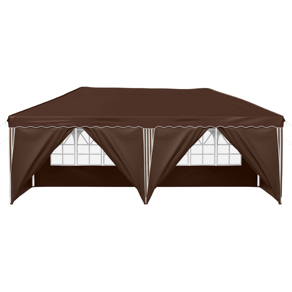 Produktbild för Pop-up Partytält 575 x 288 x 245 cm Brun