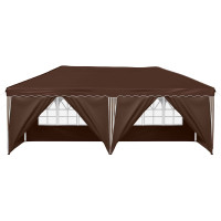 Produktbild för Pop-up Partytält 575 x 288 x 245 cm Brun