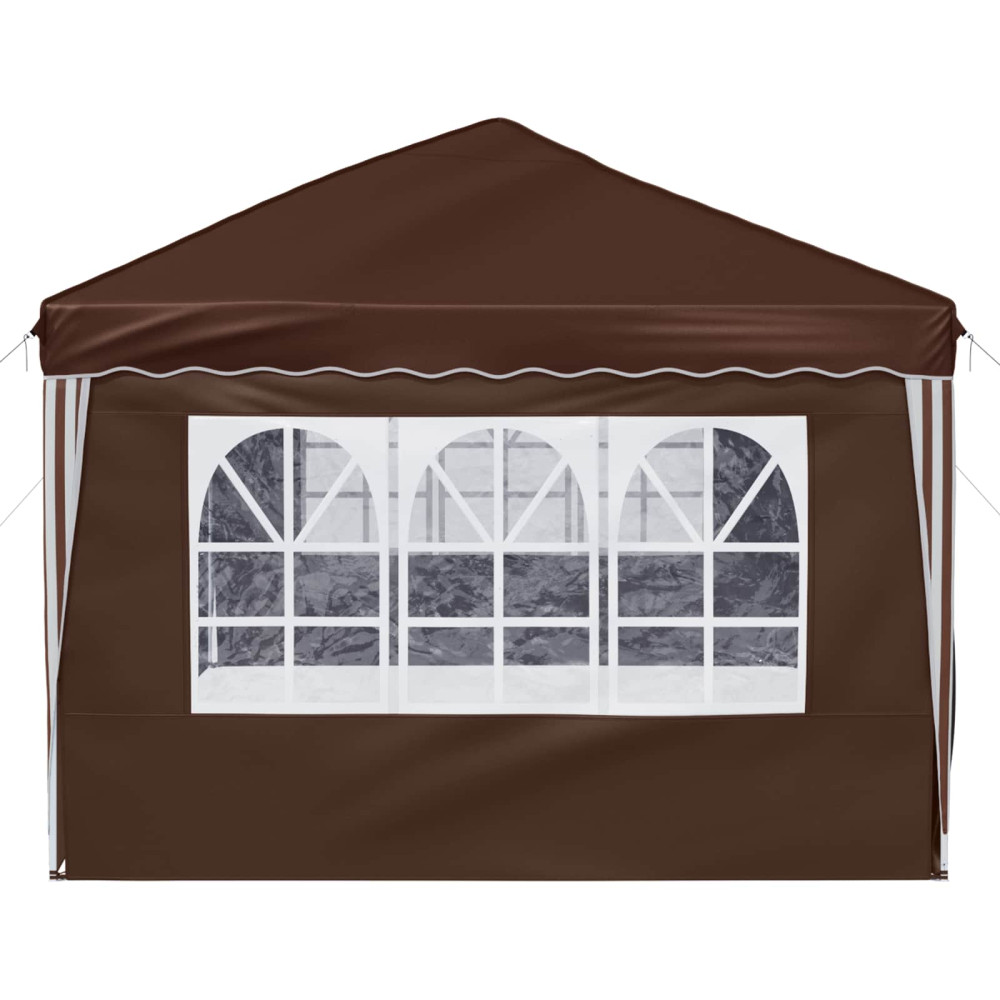 Produktbild för Pop-up Partytält 575 x 288 x 245 cm Brun