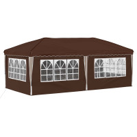 Produktbild för Pop-up Partytält 575 x 288 x 245 cm Brun