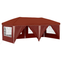 Produktbild för Pop-up Partytält 575 x 288 x 245 cm Terracotta