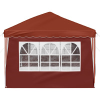 Produktbild för Pop-up Partytält 575 x 288 x 245 cm Terracotta