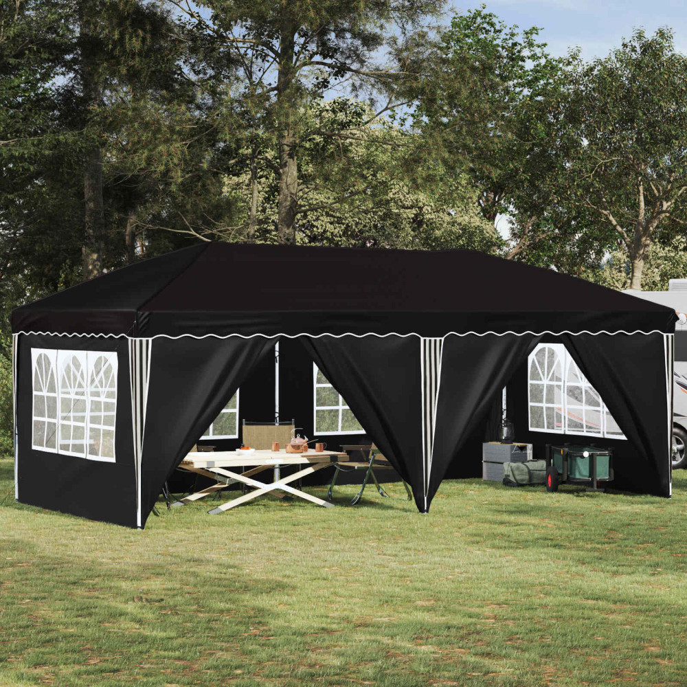 Produktbild för Pop-up Partytält 575 x 288 x 245 cm Svart