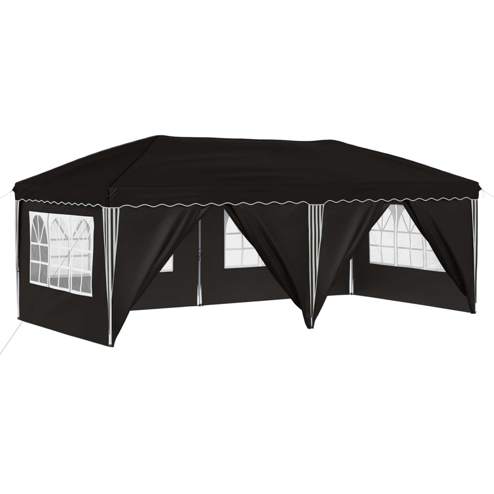 Produktbild för Pop-up Partytält 575 x 288 x 245 cm Svart