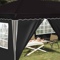 Produktbild för Pop-up Partytält 575 x 288 x 245 cm Svart