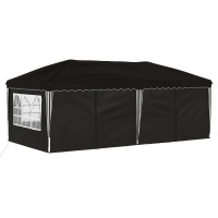 Produktbild för Pop-up Partytält 575 x 288 x 245 cm Svart