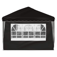 Produktbild för Pop-up Partytält 575 x 288 x 245 cm Svart