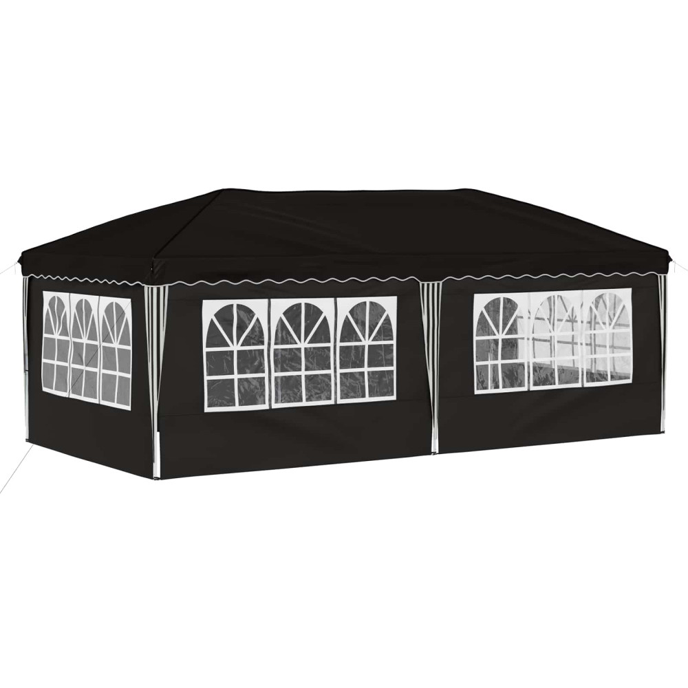 Produktbild för Pop-up Partytält 575 x 288 x 245 cm Svart