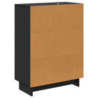 Produktbild för Lådans skåp Svart 66 x 34,5 x 90 cm Konstruerat trä