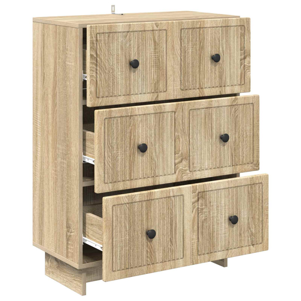 Produktbild för Lådans skåp Sonoma-ek 66 x 34,5 x 90 cm Konstruerat trä