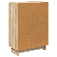 Produktbild för Lådans skåp Sonoma-ek 66 x 34,5 x 90 cm Konstruerat trä
