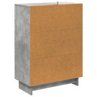Produktbild för Lådans skåp Betonggrå 66 x 34,5 x 90 cm Konstruerat trä