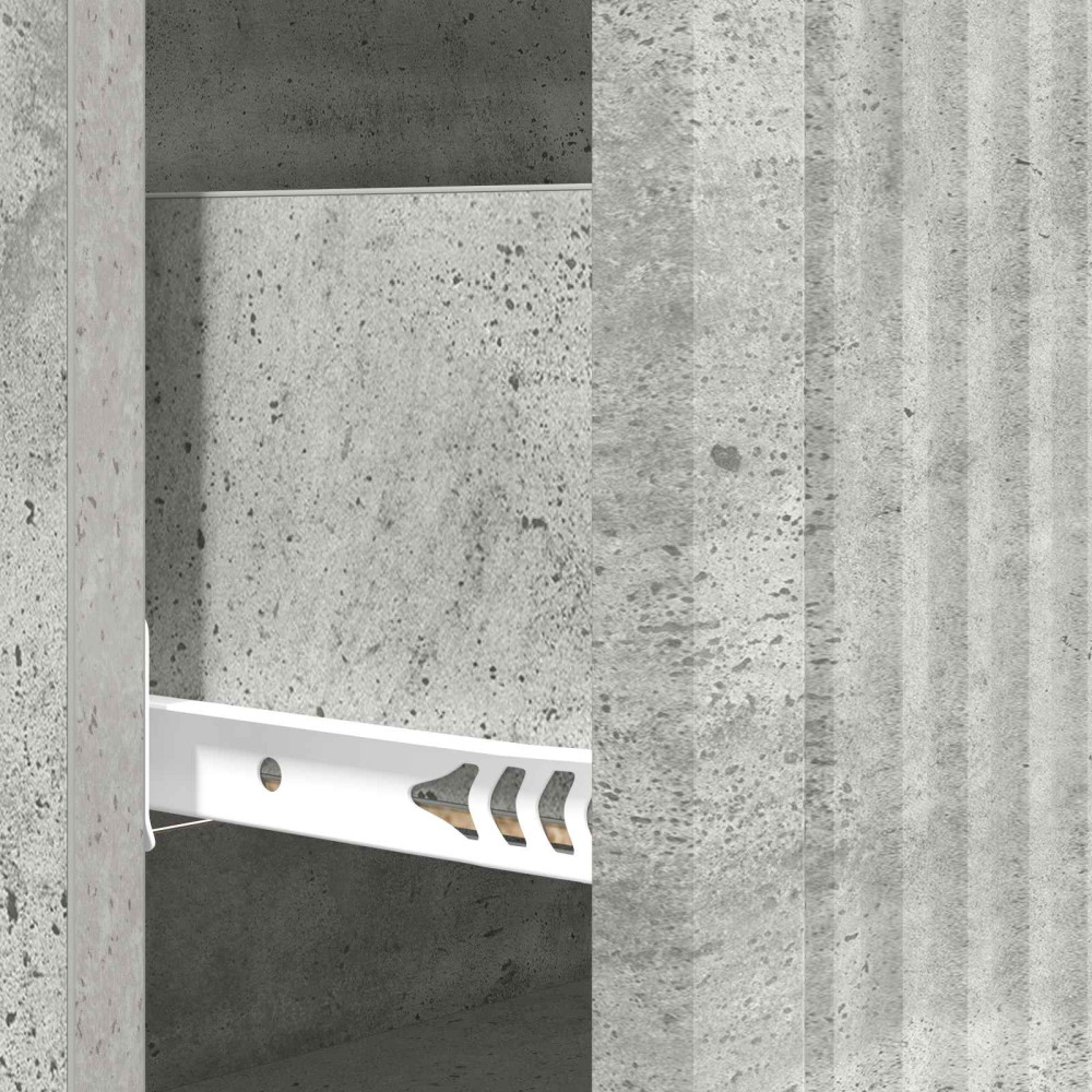 Produktbild för Lådans skåp Betonggrå 66 x 34,5 x 90 cm Konstruerat trä
