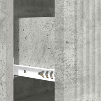 Produktbild för Lådans skåp Betonggrå 66 x 34,5 x 90 cm Konstruerat trä