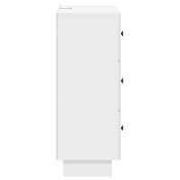 Produktbild för Lådans skåp Vit högglans 66 x 34,5 x 90 cm Konstruerat trä