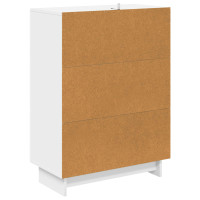 Produktbild för Lådans skåp Vit högglans 66 x 34,5 x 90 cm Konstruerat trä