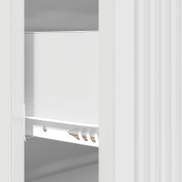 Produktbild för Lådans skåp Vit högglans 66 x 34,5 x 90 cm Konstruerat trä