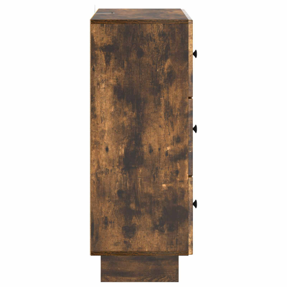 Produktbild för Lådans skåp Rökt ek 66 x 34,5 x 90 cm Konstruerat trä