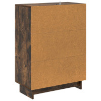 Produktbild för Lådans skåp Rökt ek 66 x 34,5 x 90 cm Konstruerat trä