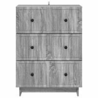 Produktbild för Lådans skåp Grå sonoma-ek 66 x 34,5 x 90 cm Konstruerat trä