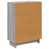 Produktbild för Lådans skåp Grå sonoma-ek 66 x 34,5 x 90 cm Konstruerat trä