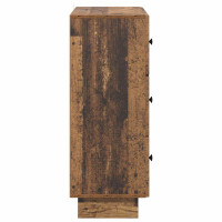 Produktbild för Lådans skåp Gammalt trä 66 x 34,5 x 90 cm Konstruerat trä