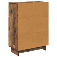 Produktbild för Lådans skåp Gammalt trä 66 x 34,5 x 90 cm Konstruerat trä