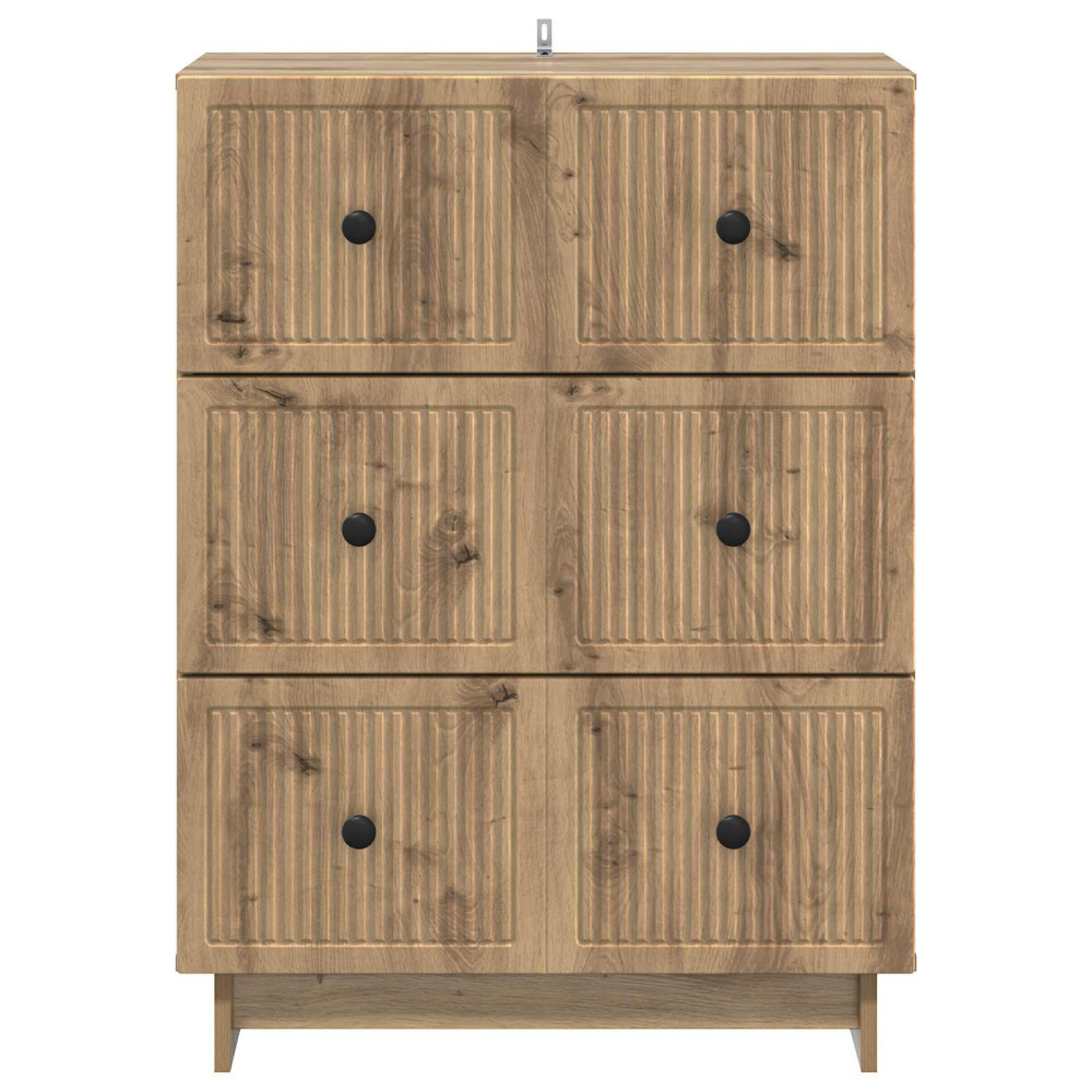 Produktbild för Lådans skåp Artisan-ek 66 x 34,5 x 90 cm Konstruerat trä