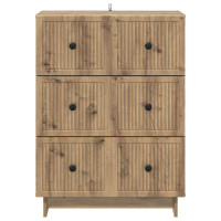 Produktbild för Lådans skåp Artisan-ek 66 x 34,5 x 90 cm Konstruerat trä