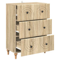 Produktbild för Lådans skåp Sonoma-ek 66 x 34,5 x 90 cm Konstruerat trä