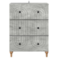 Produktbild för Lådans skåp Betonggrå 66 x 34,5 x 90 cm Konstruerat trä