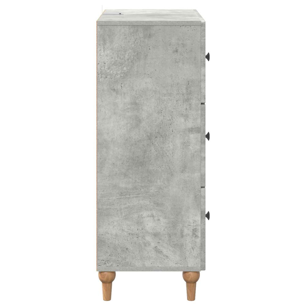Produktbild för Lådans skåp Betonggrå 66 x 34,5 x 90 cm Konstruerat trä