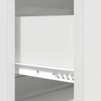 Produktbild för Lådans skåp Vit högglans 66 x 34,5 x 90 cm Konstruerat trä