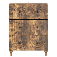 Produktbild för Lådans skåp Rökt ek 66 x 34,5 x 90 cm Konstruerat trä