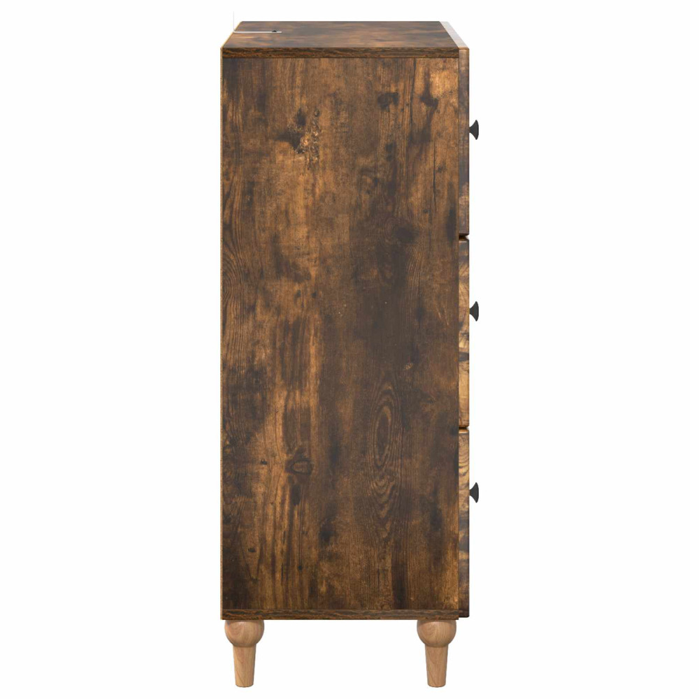 Produktbild för Lådans skåp Rökt ek 66 x 34,5 x 90 cm Konstruerat trä