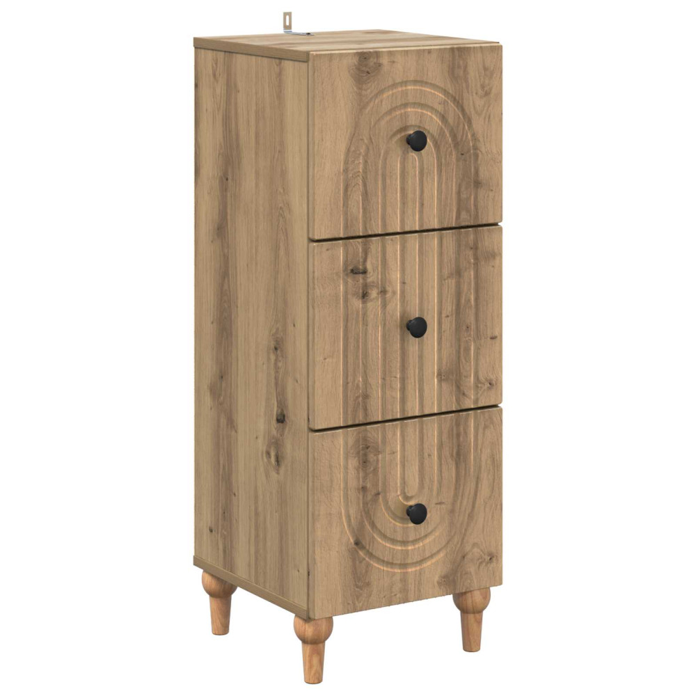 Produktbild för Lådans skåp Artisan-ek 33 x 34,5 x 90 cm Konstruerat trä