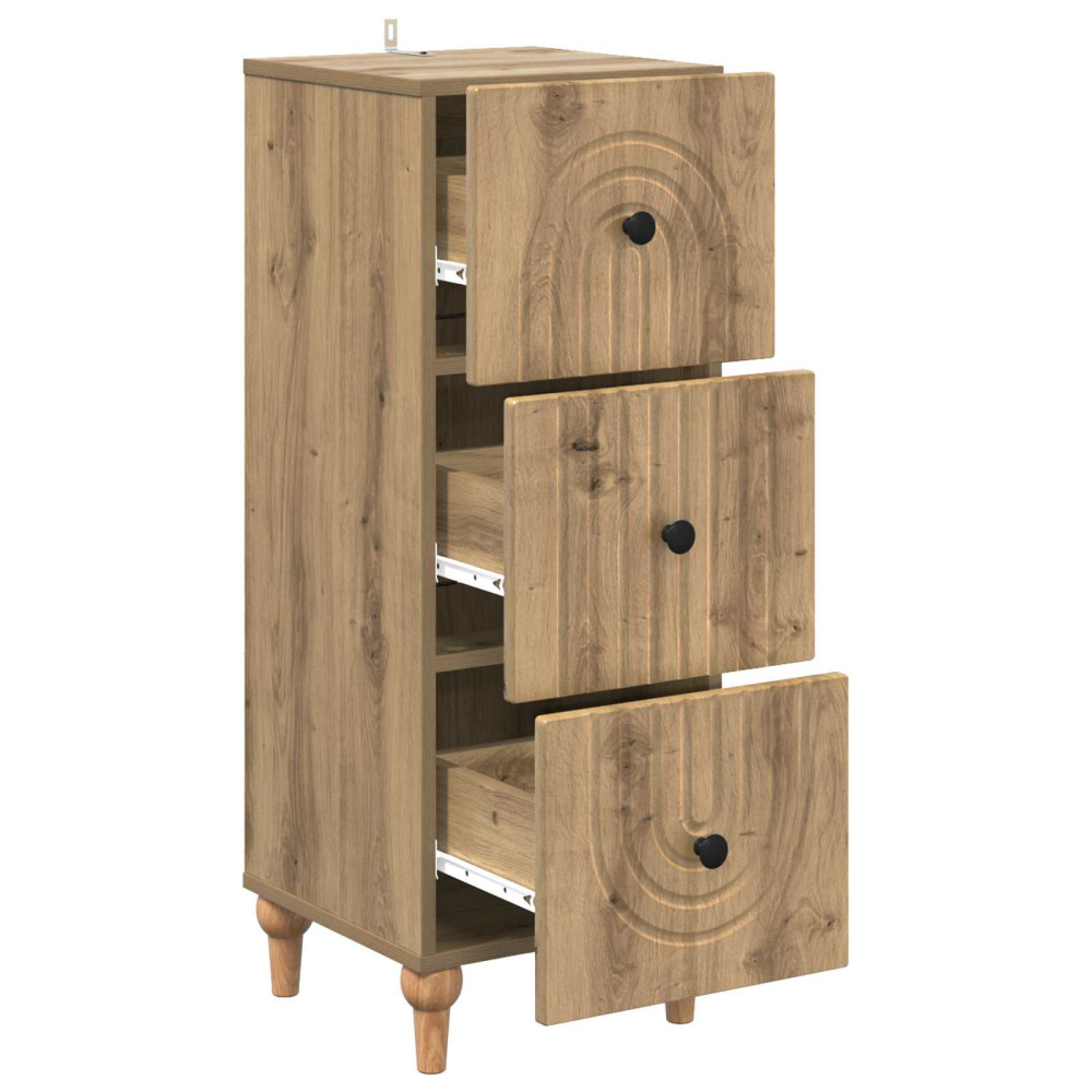 Produktbild för Lådans skåp Artisan-ek 33 x 34,5 x 90 cm Konstruerat trä