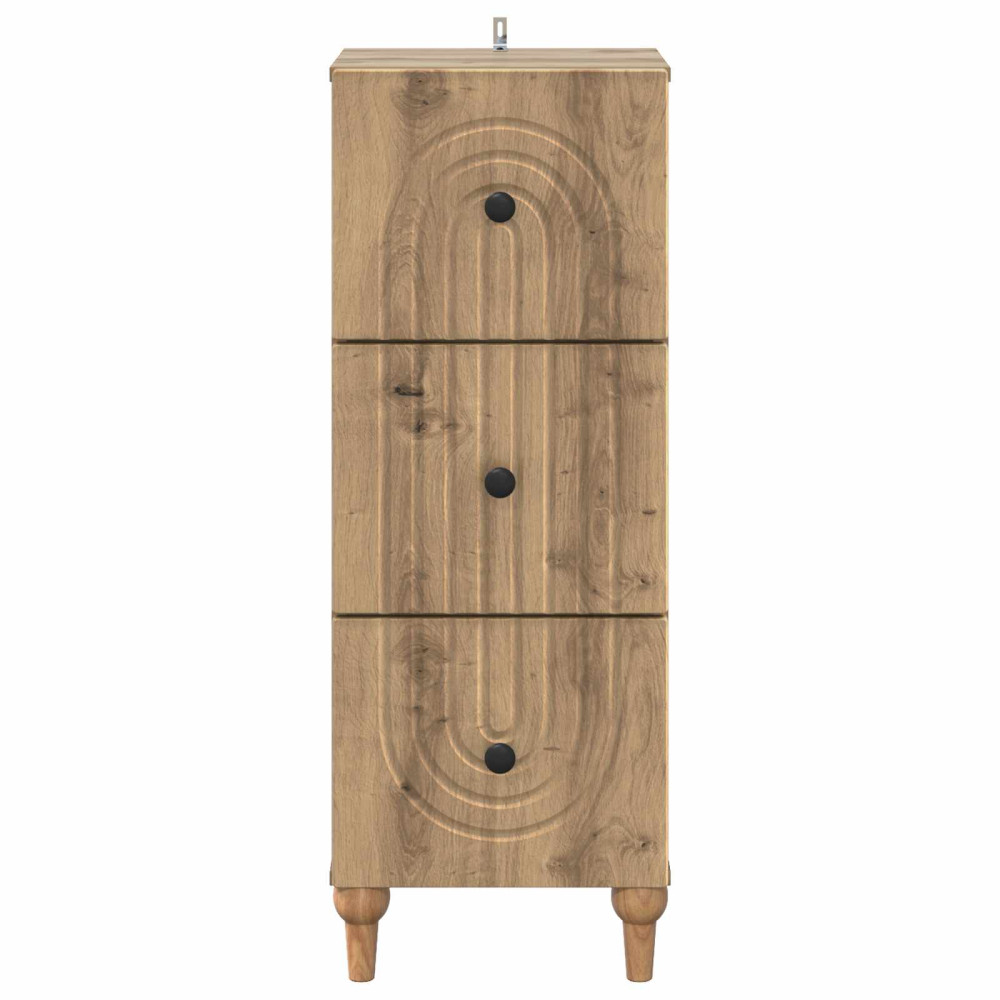 Produktbild för Lådans skåp Artisan-ek 33 x 34,5 x 90 cm Konstruerat trä