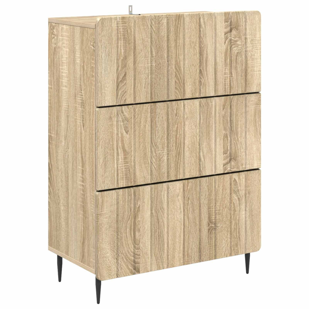 Produktbild för Lådans skåp Sonoma-ek 66 x 34,5 x 92 cm Konstruerat trä